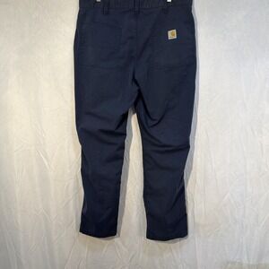 Carhartt Men's Relaxed Fit Ripstop Work Pant Blue Size 34x30